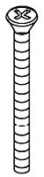 KOHLER K-42284-CP Screw, 8-32 X 1.50, Oval Countersunk