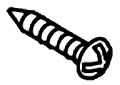 KOHLER K-51967-CP Screw, Wood 8 X 1.25