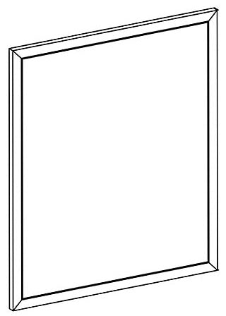 KOHLER K-1216320-R1-1WE Dwr Frt 12X9 W/Screws, Jacquard™ Right 1