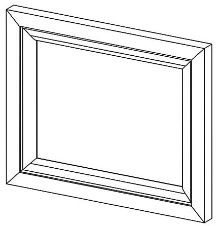 KOHLER K-1216340-L3-1WA Dwr Frt 12X9 W/Screws, Damask™ Left 3