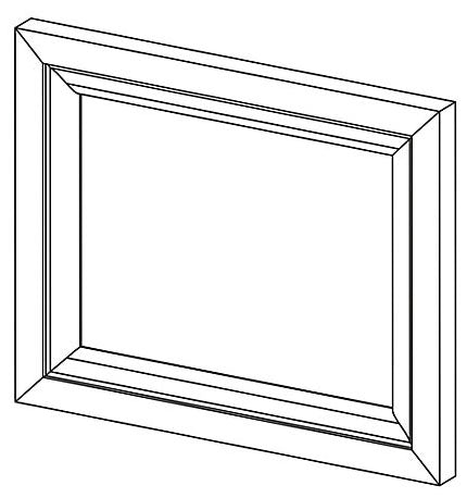 KOHLER K-1216340-R3-1WA Dwr Frt 12X9 W/Screws, Damask™ Right 3