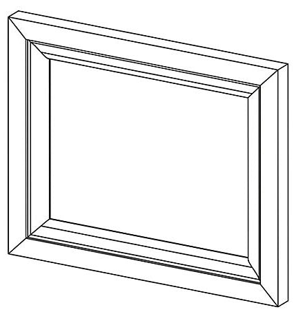 KOHLER K-1216340-R3-1WG Dwr Frt 12X9 W/Screws, Damask™ Right 3