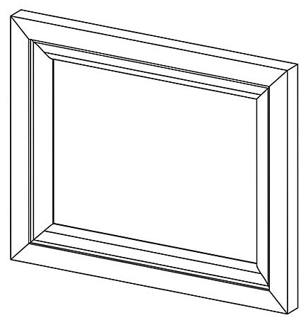 KOHLER K-1216340-R3-1WH Dwr Frt 12X9 W/Screws, Damask™ Right 3