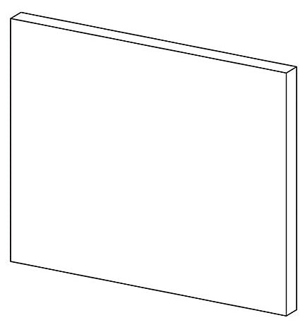 KOHLER K-1216354-R2-1WH Dwr Frt 12X9 W/Screws, Poplin™ Right 2