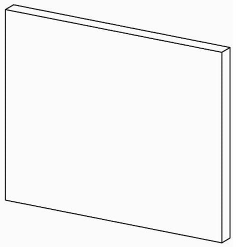 KOHLER K-1216364-L1-1WE Dwr Frt 12X9 W/Screws, Marabou™ Left 1