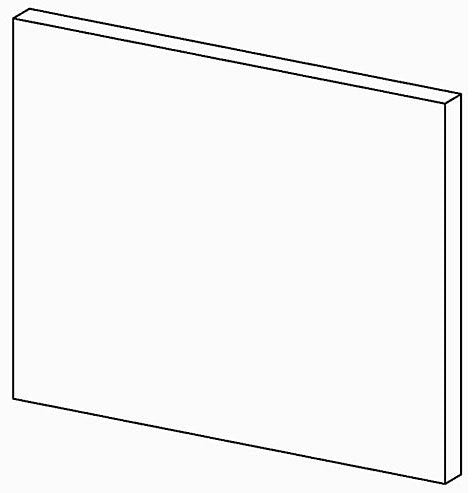 KOHLER K-1216364-L2-1WH Dwr Frt 12X9 W/Screws, Marabou™ Left 2