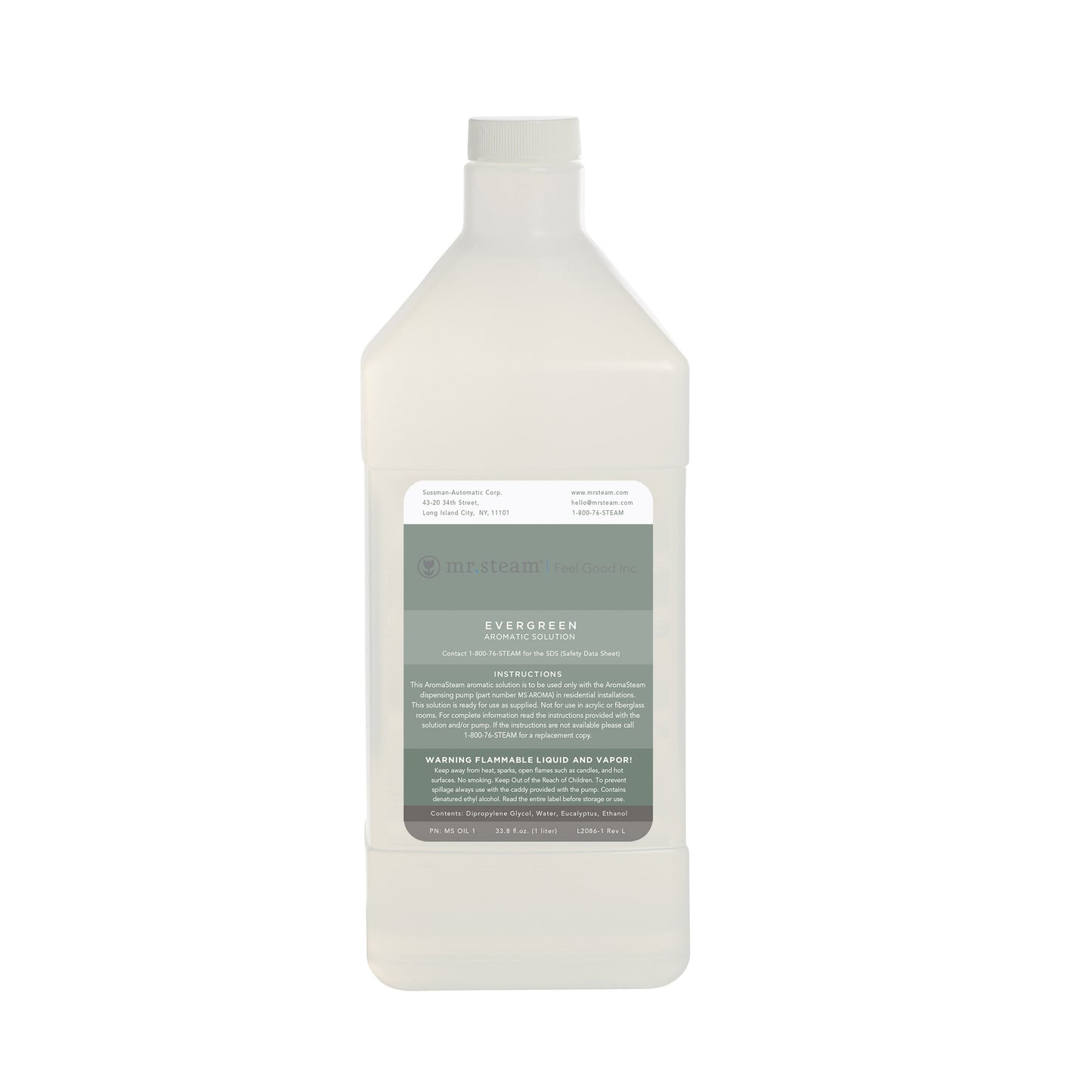 Mr. Steam MS-OIL3 Evergreen 1L Aroma Oil