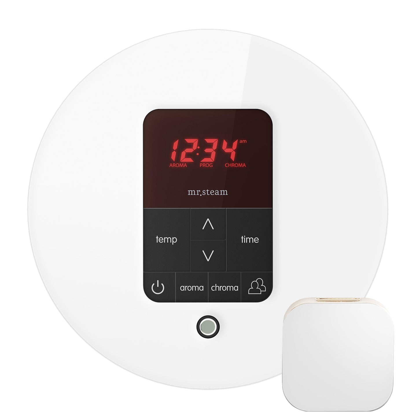 Mr. Steam MSITPLUSRD-WH iTempoPlus® Round in White