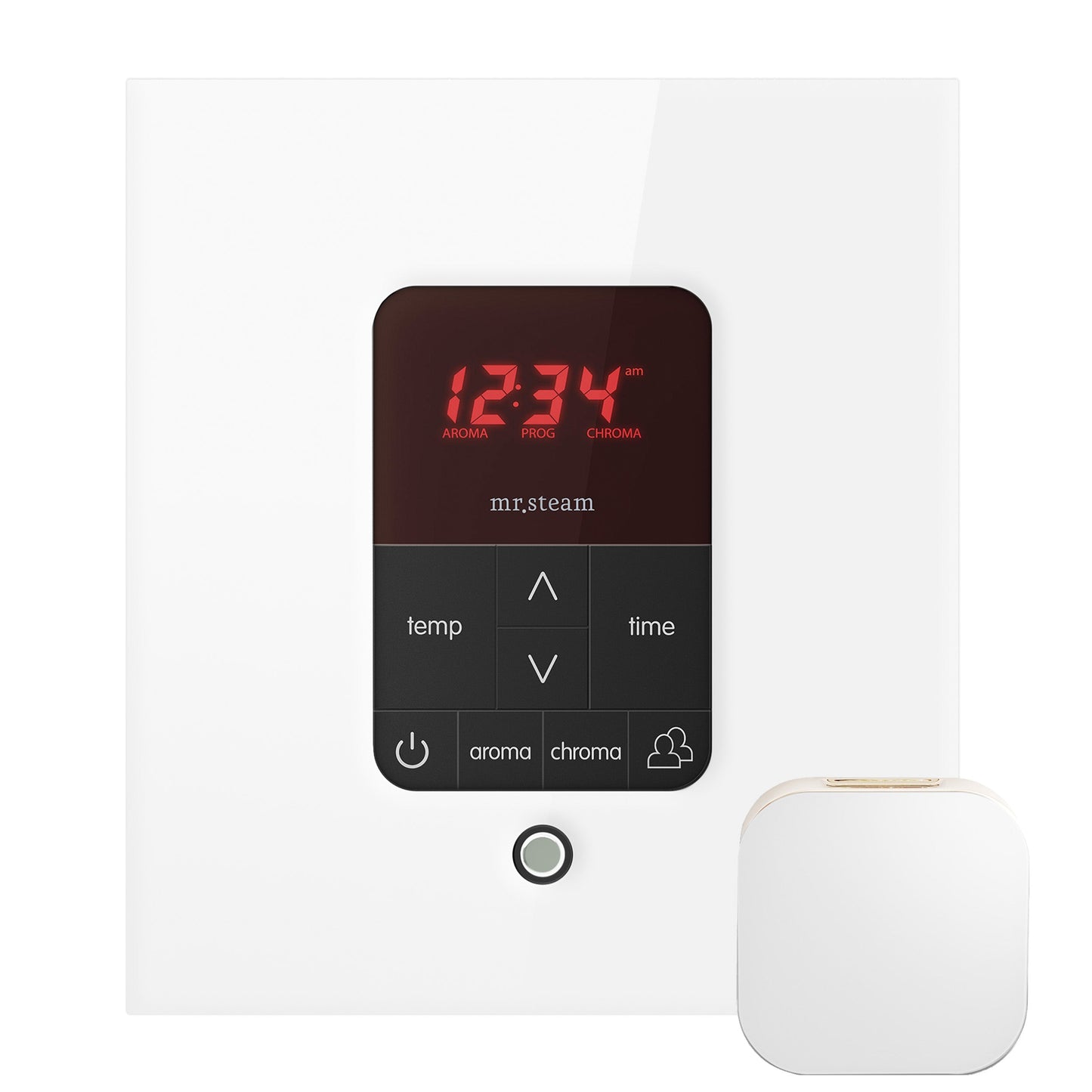 Mr. Steam MSITPLUSSQ-WH iTempoPlus® Square in White