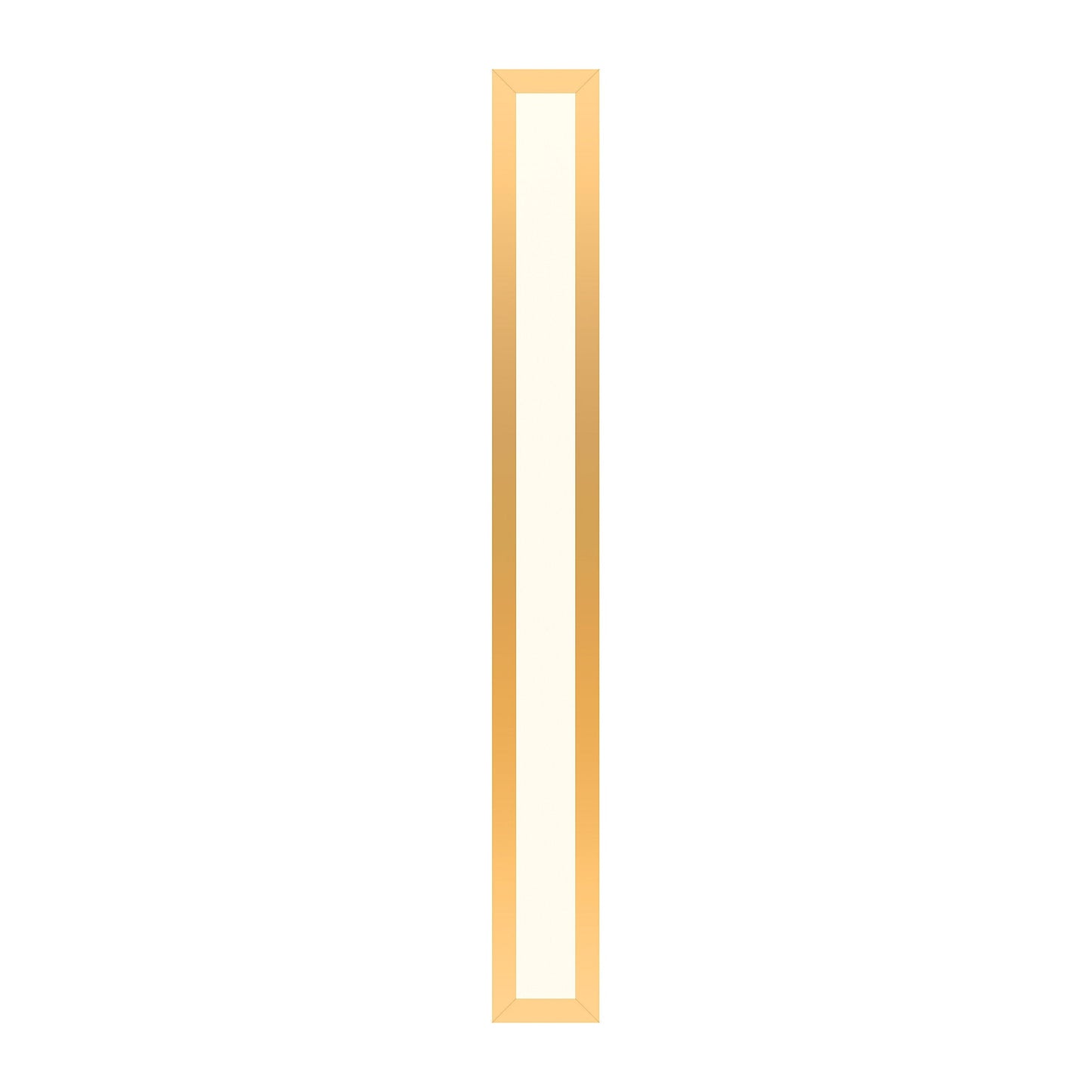 Profiles 3-1/2" x 30" x 4-5/8" framed lighting in matte gold with 2700 kelvin temperature (warm light)