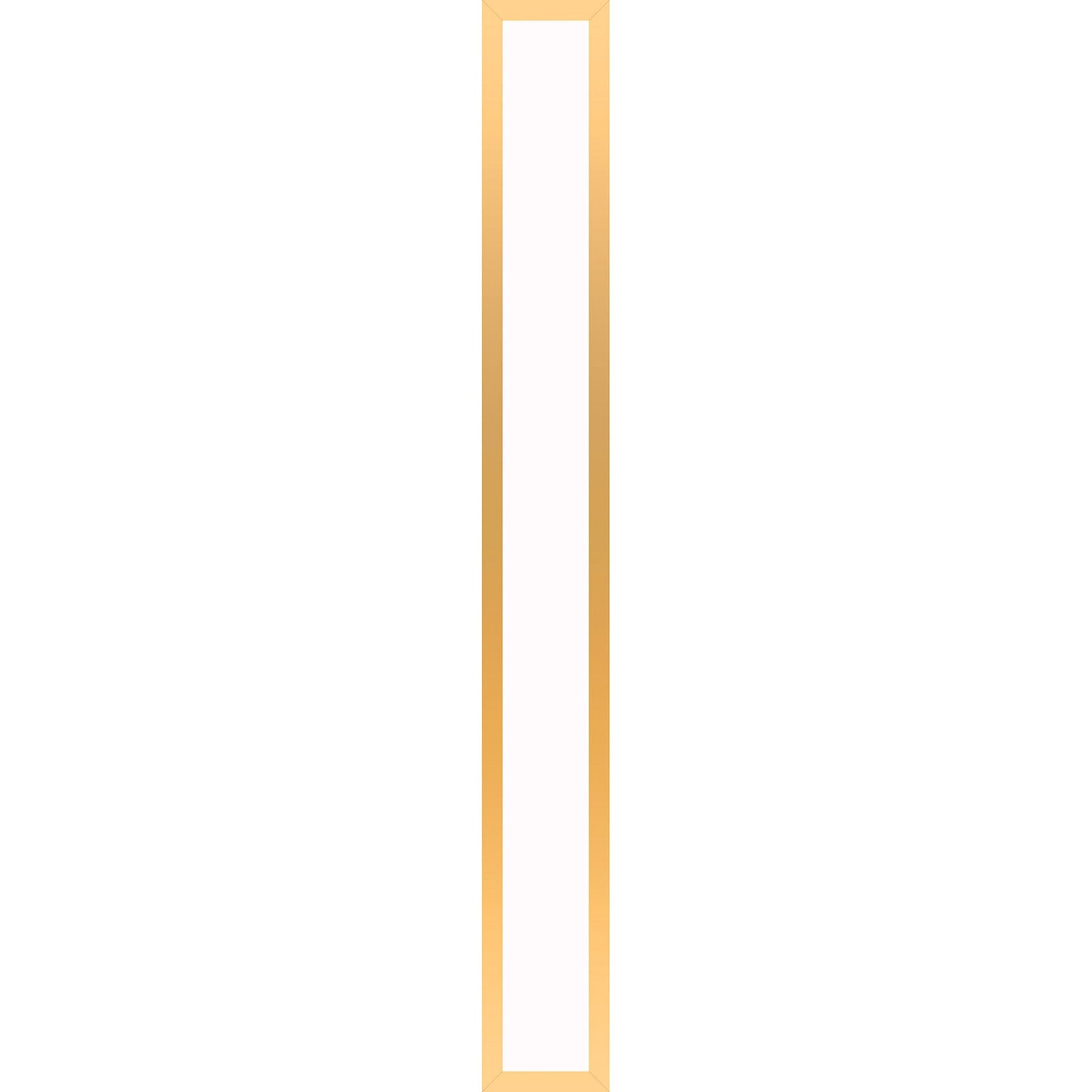 Profiles 5" x 39-3/8" x 4-5/8" framed lighting in matte gold with variable 2700K to 5600K temperature (warm to cool light)