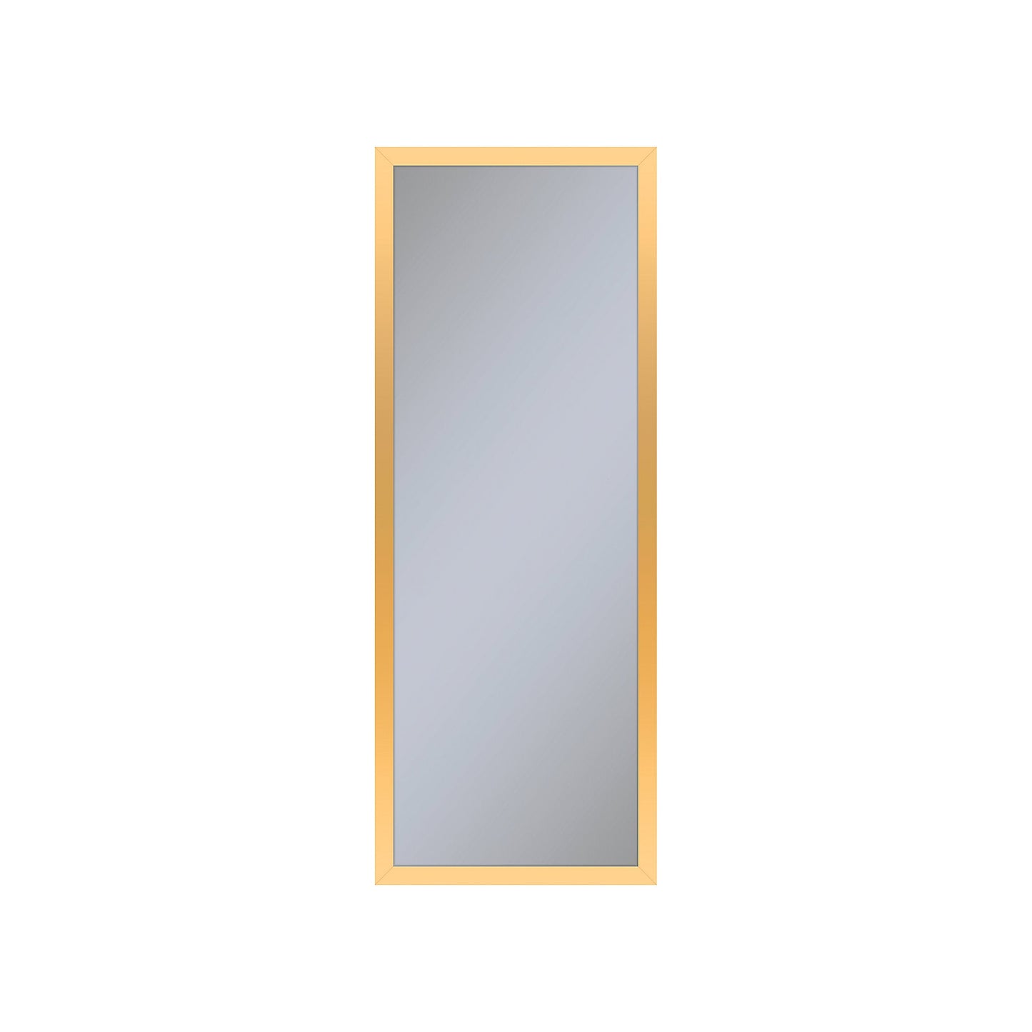 Profiles 11-1/4" x 30" x 6" framed cabinet in matte gold with electrical outlet, USB charging ports, magnetic storage strip and left hinge