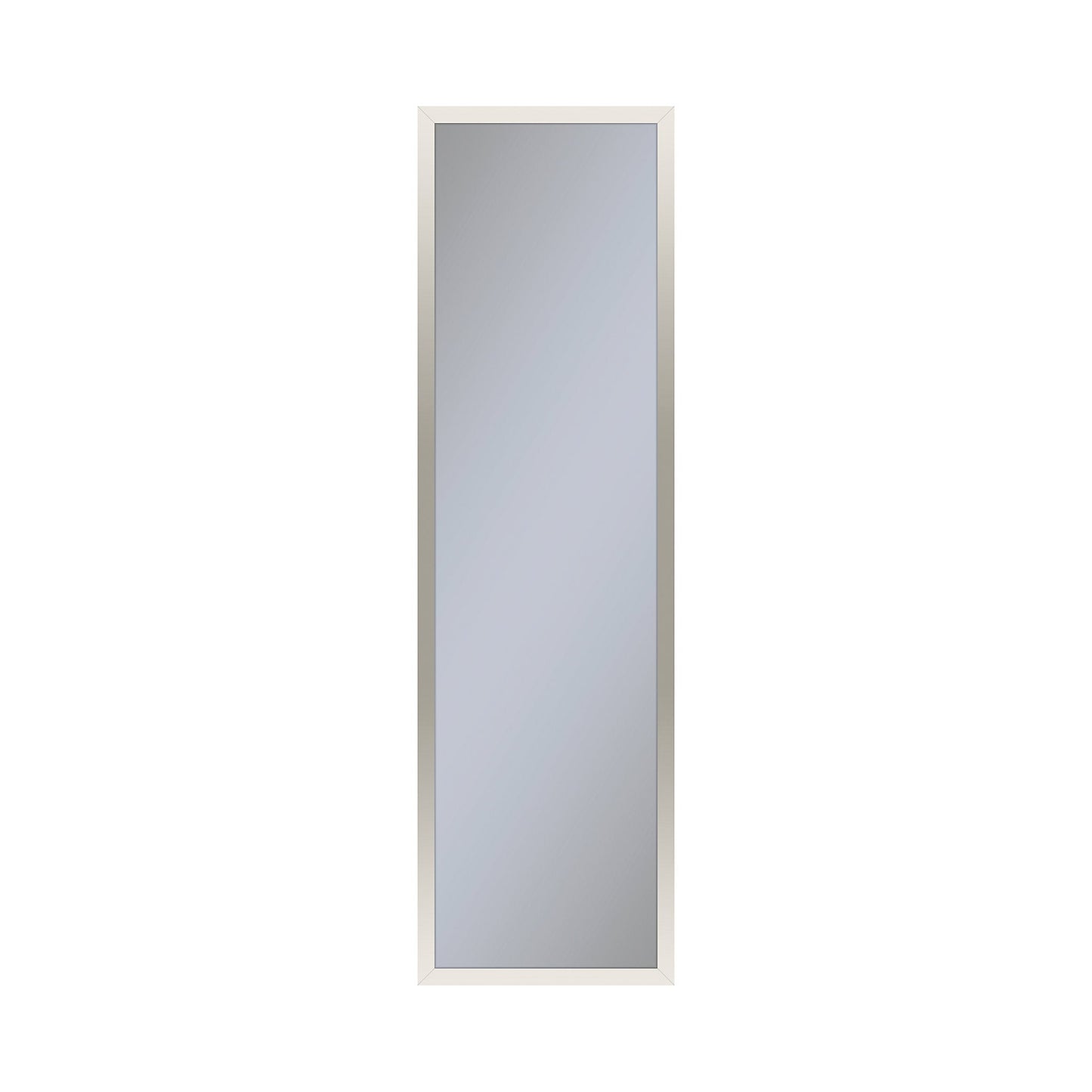 Profiles 11-1/4" x 39-3/8" x 6" framed cabinet in polished nickel with electrical outlet, USB charging ports, magnetic storage strip and right hinge