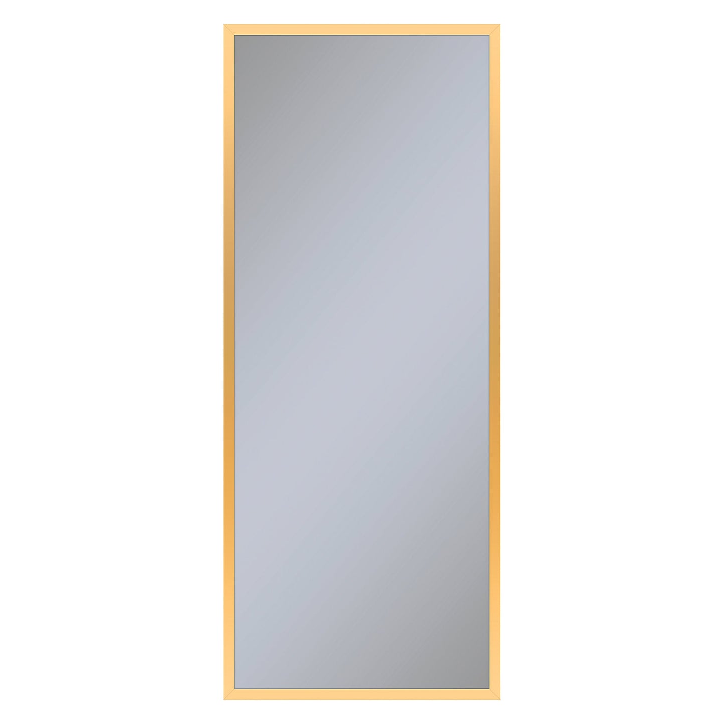 Profiles 19-1/4" x 48" x 4" framed cabinet in matte gold with electrical outlet, USB charging ports, magnetic storage strip and right hinge