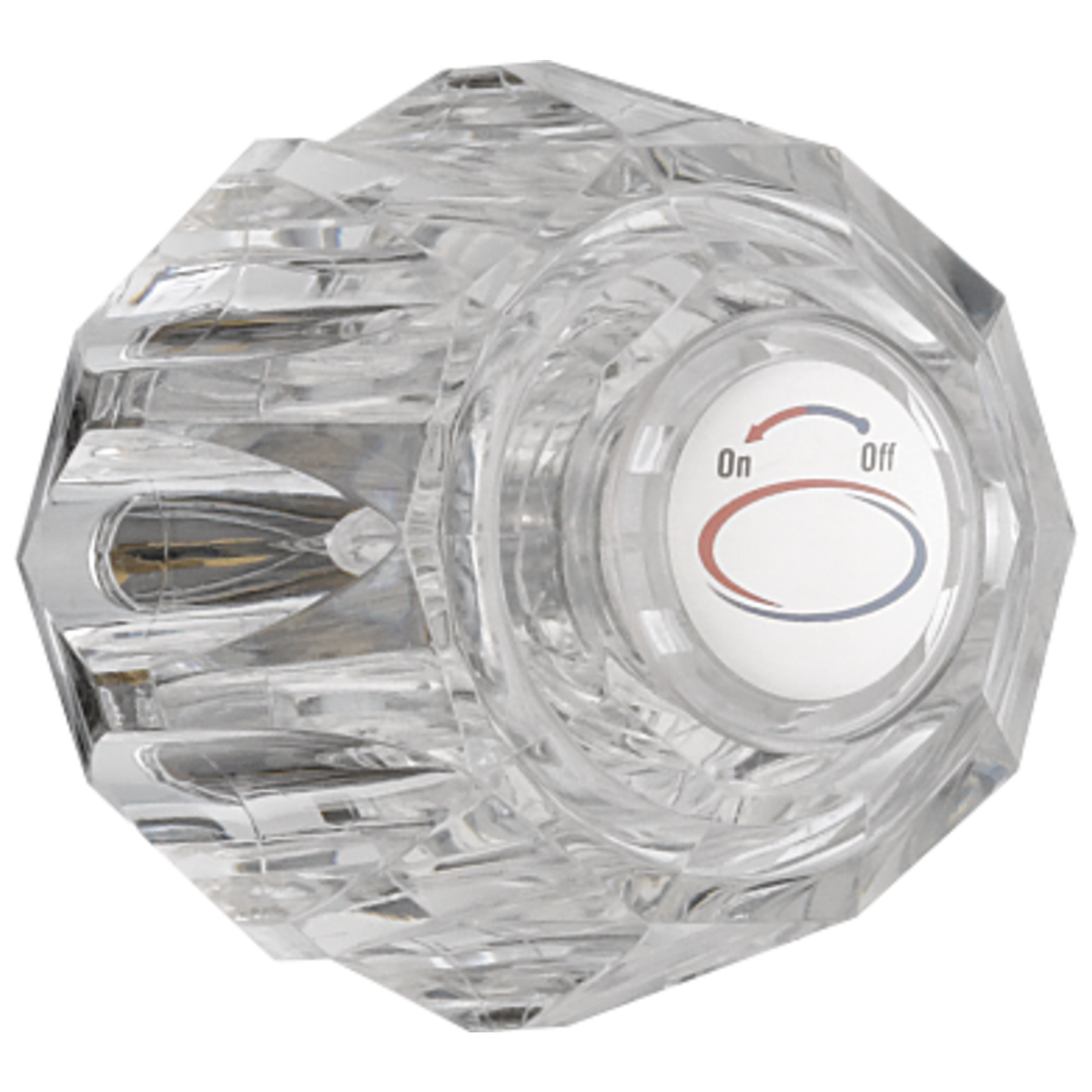 Delta RP19041 Single Clear Knob Handle Kit with Button and Screw