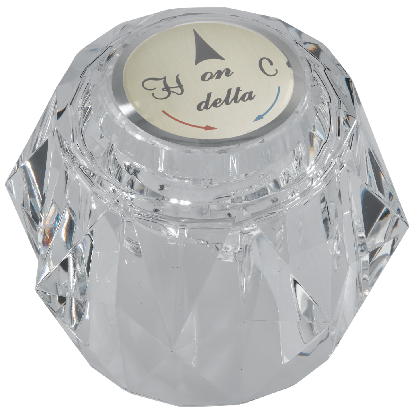 Delta RP2389 Clear Knob Handle Kit - Bathroom, Basin Or Bidet