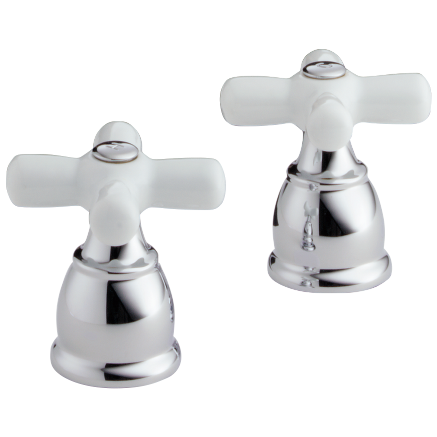 Delta RP41678 Single Metal Cross Handle Kit with Button and Screw