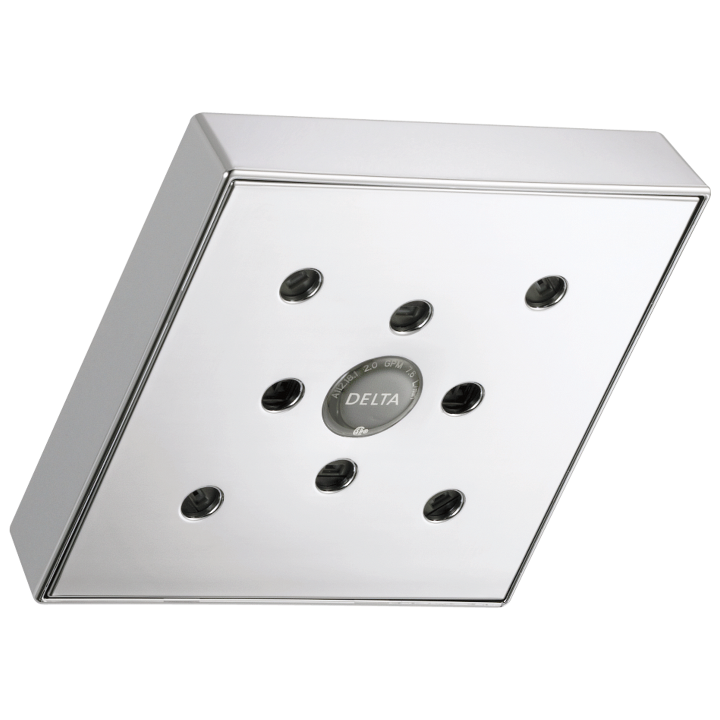 Delta Universal Showering Components: H2OKinetic Single-Setting Raincan Shower Head