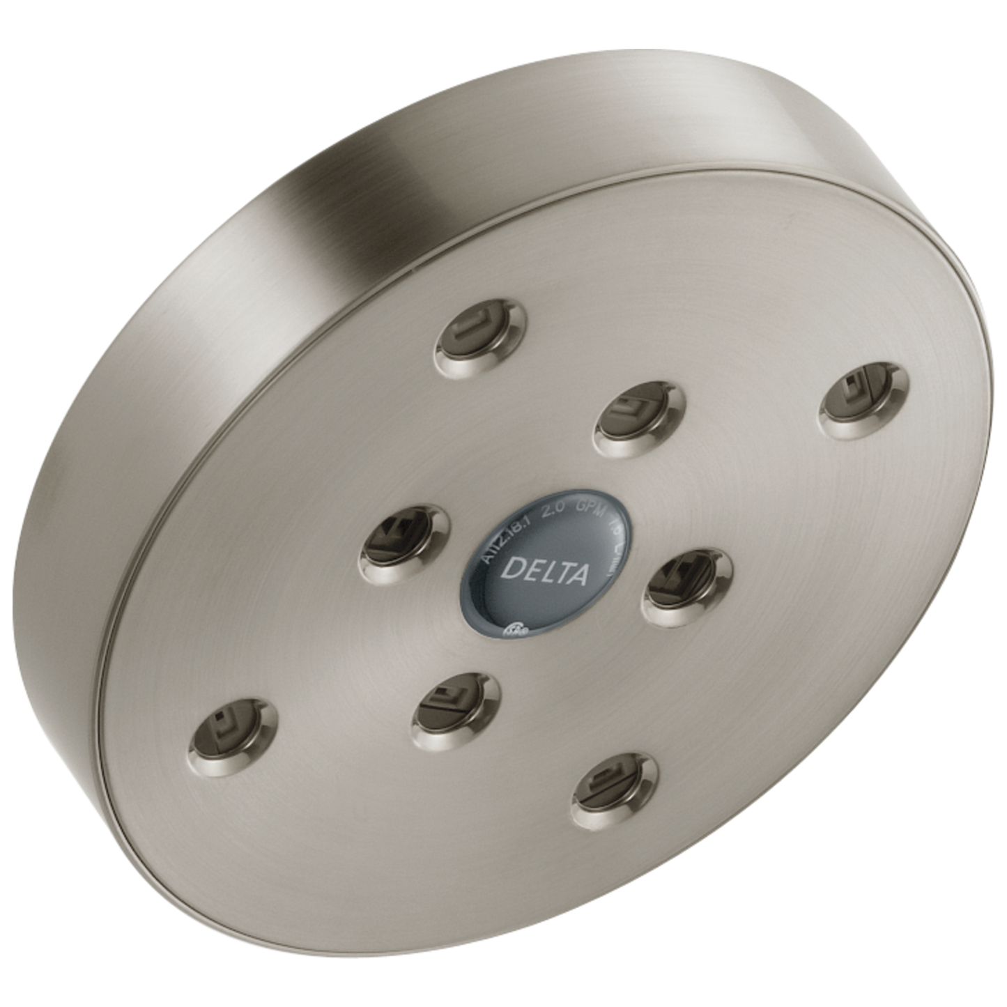 Delta Universal Showering Components: H2OKinetic Single-Setting Raincan Shower Head