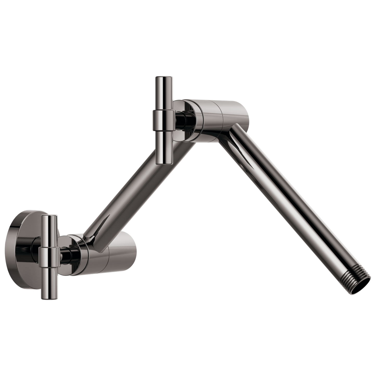 Brizo Universal Showering: Linear Round Jointed Wall Mount Shower Arm And Flange