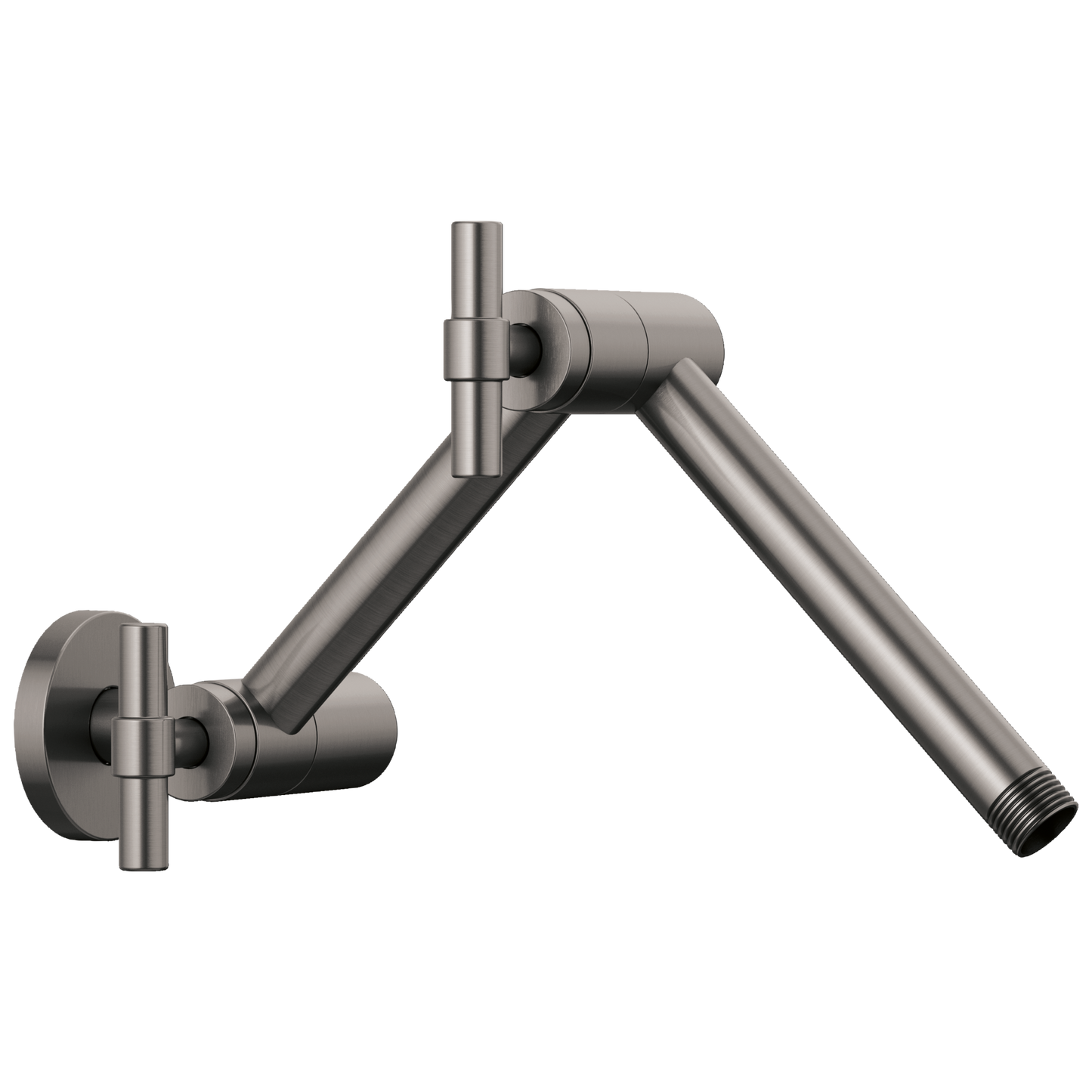 Brizo Brizo Brizo Universal Showering: Linear Round Jointed Wall Mount Shower Arm And Flange