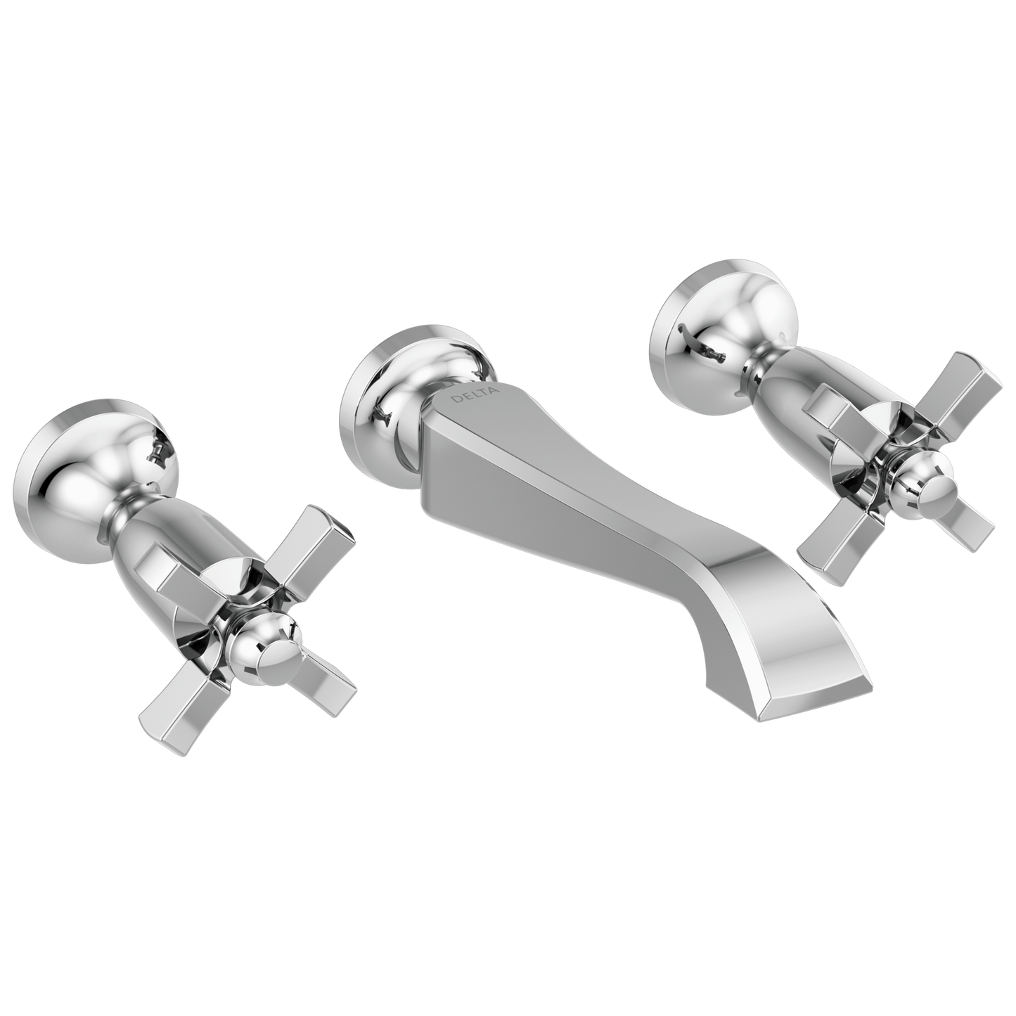Delta Delta Dorval™: Two Handle Wall Mount Bathroom Faucet Trim Only