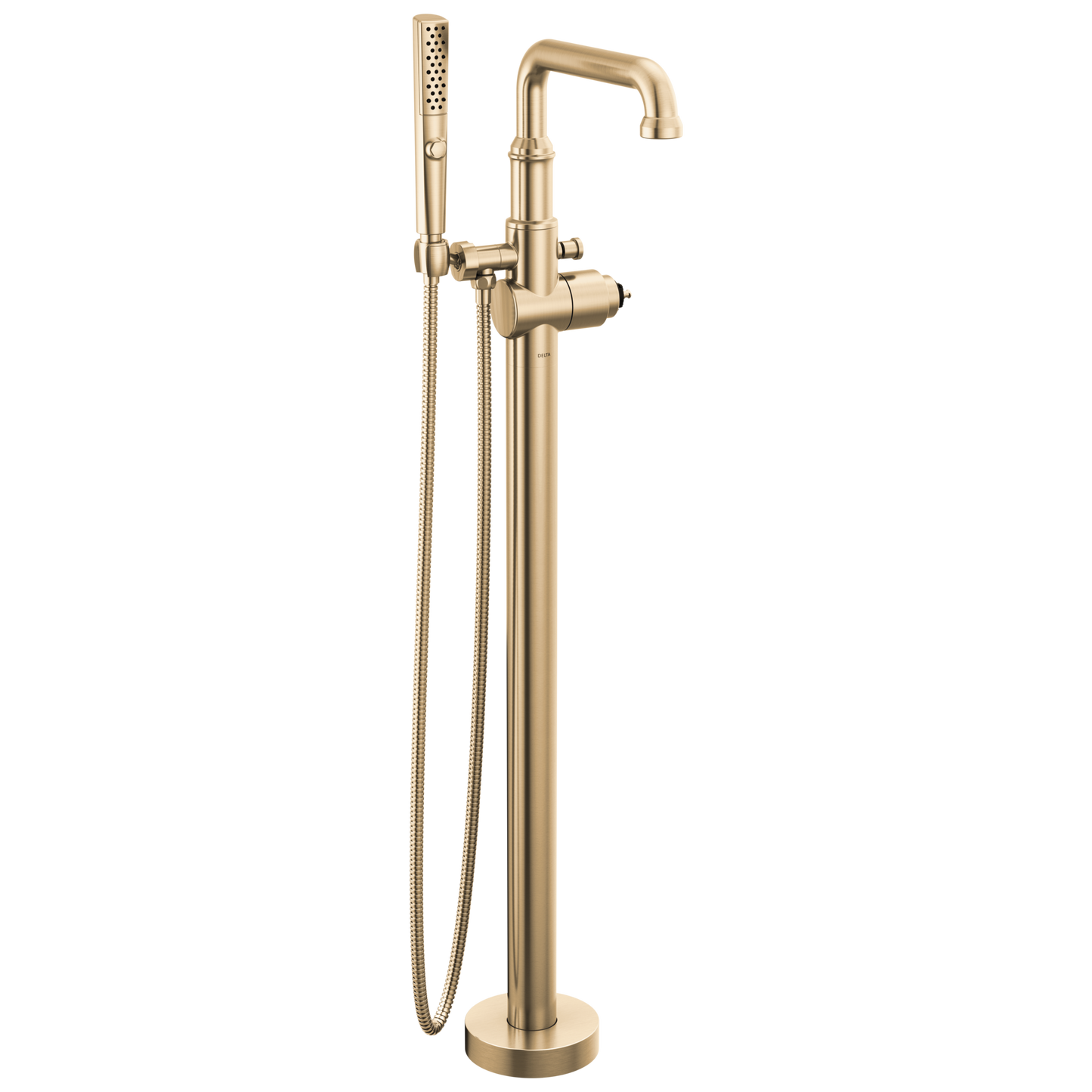 Delta Broderick: Floor Mount Tub Filler Trim- Less Handle