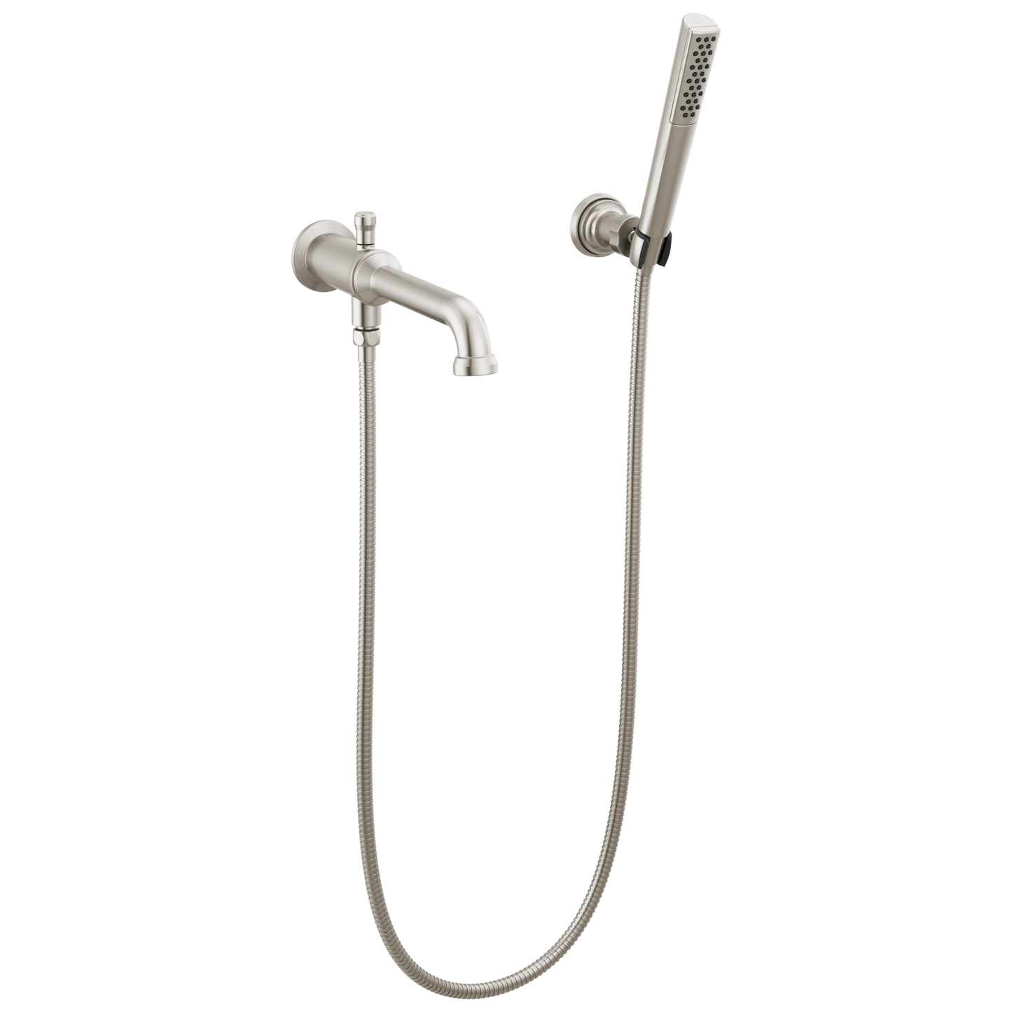 Delta Broderick: Wall Mount Tub Filler Trim with Hand Shower - Less Handles