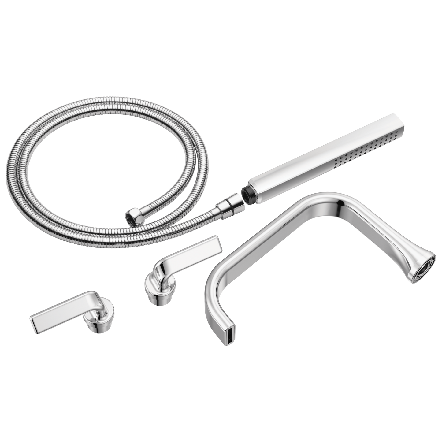 Brizo Allaria: Two-Handle Tub Filler Trim Kit with Twist Lever Handles