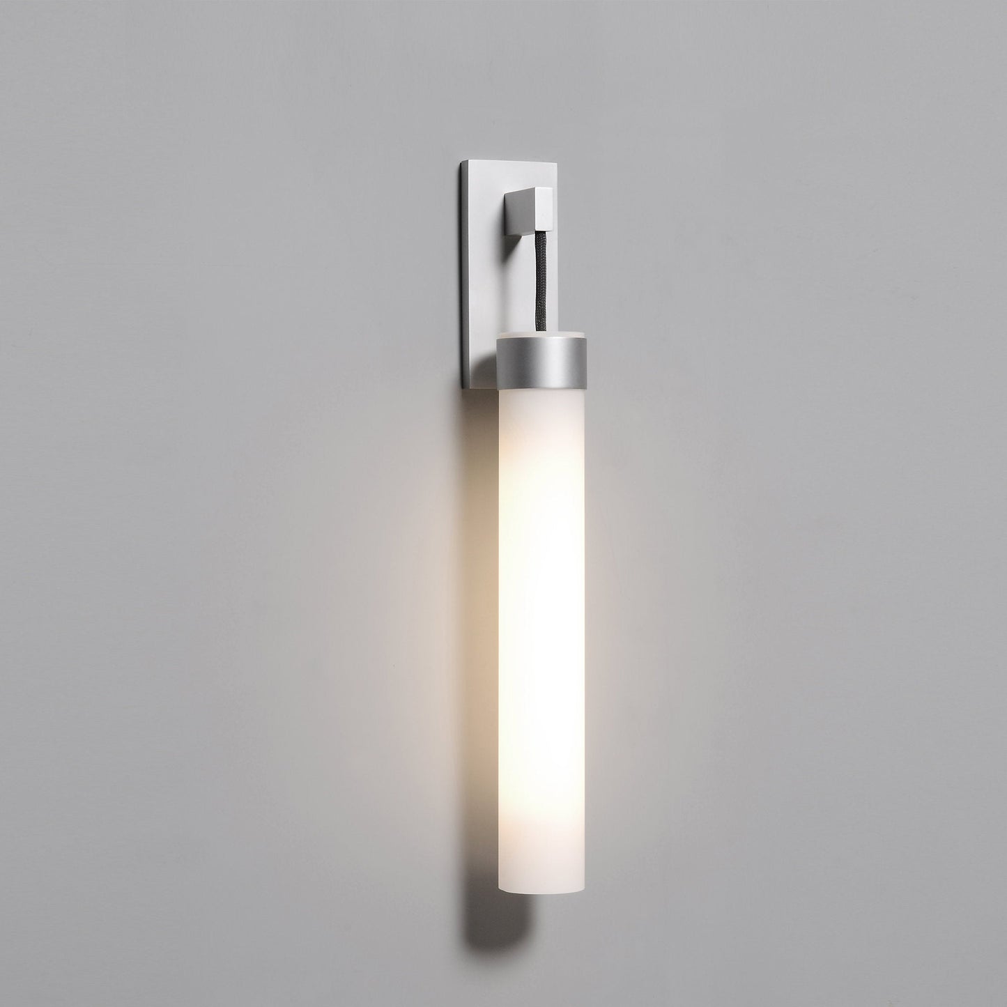 Uplift 3" x 22" x 4" sconce in anodized aluminum with night light