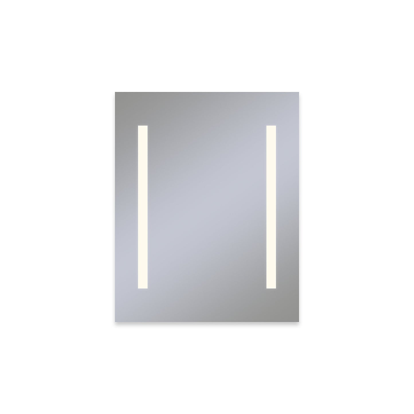 Vitality 23-1/4" x 30" x 4" lighted cabinet with column light pattern in 3000 kelvin temperature (warm light), dimmable, electrical outlet and right hinge