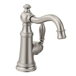 Moen S62101 Weymouth One Handle High Arc Bar Faucet in Spot Resist Stainless