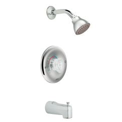 Moen T183 Chateau Collection Posi-Temp Pressure Balanced Tub and Shower Trim with 2.5 GPM in Chrome