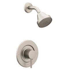 Moen T2192 Align Collection Single Handle Posi-Temp Pressure Balanced Shower Trim with 2.5 GPM Shower Head in Brushed Nickel