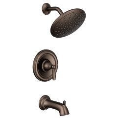 Moen T2253EP Brantford Tub Shower Faucet System with Rainshower Showerhead in Oil Rubbed Bronze
