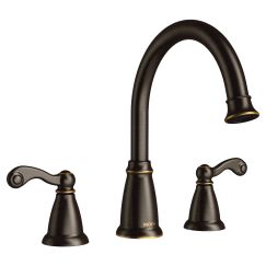 Moen T624 Traditional 10" Two Handle Widespread/Deck Mounted Roman Tub Faucet in Mediterranean Bronze