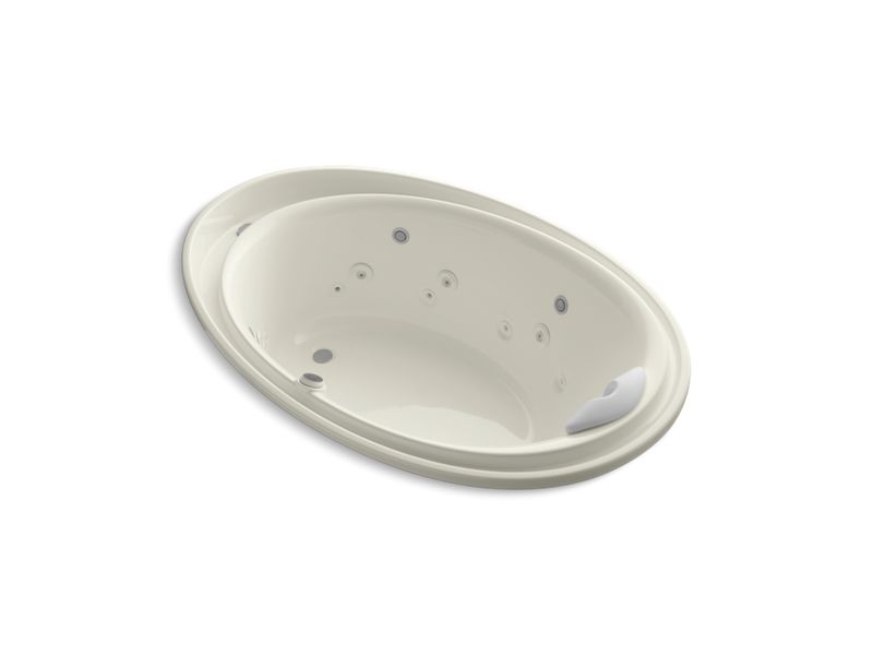 KOHLER K-1110-V-96 Purist 72" x 46" drop-in Effervescence + whirlpool with spa/massage package