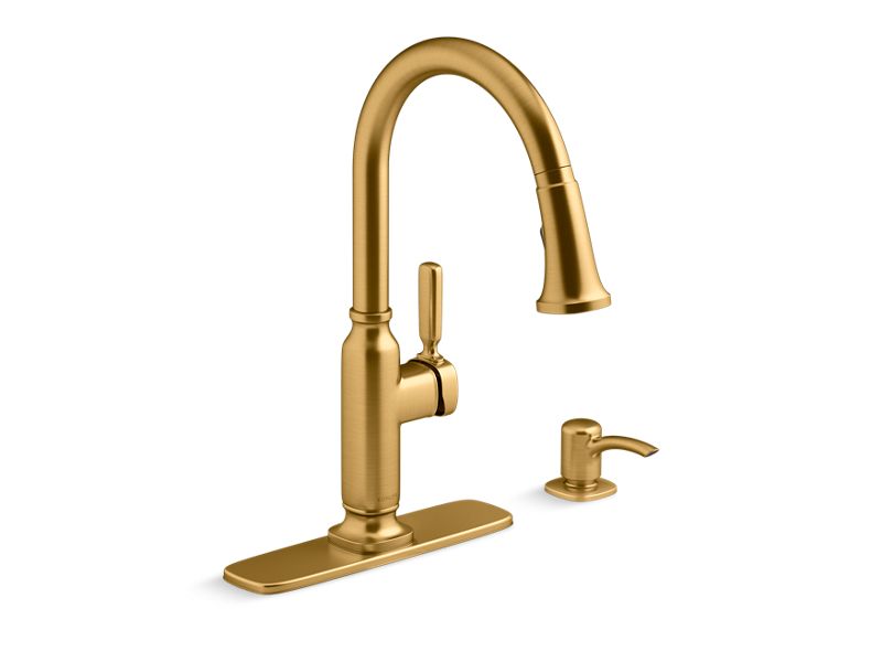 KOHLER K-R28703-SD Ealing Pull-down kitchen sink faucet