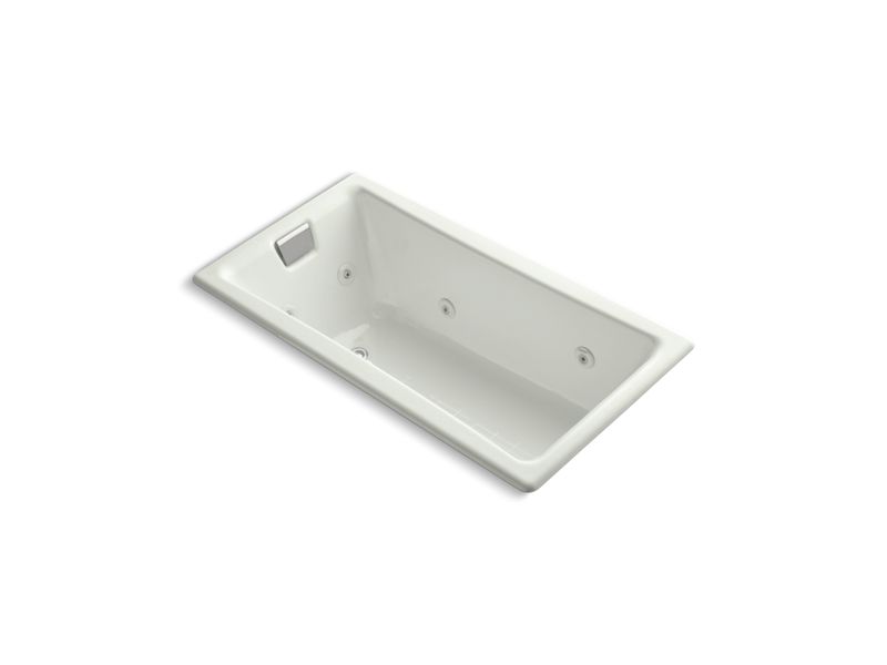 KOHLER K-852-HB-NY Tea-for-Two 60" x 32" drop-in whirlpool with reversible drain, custom pump location and heater without trim