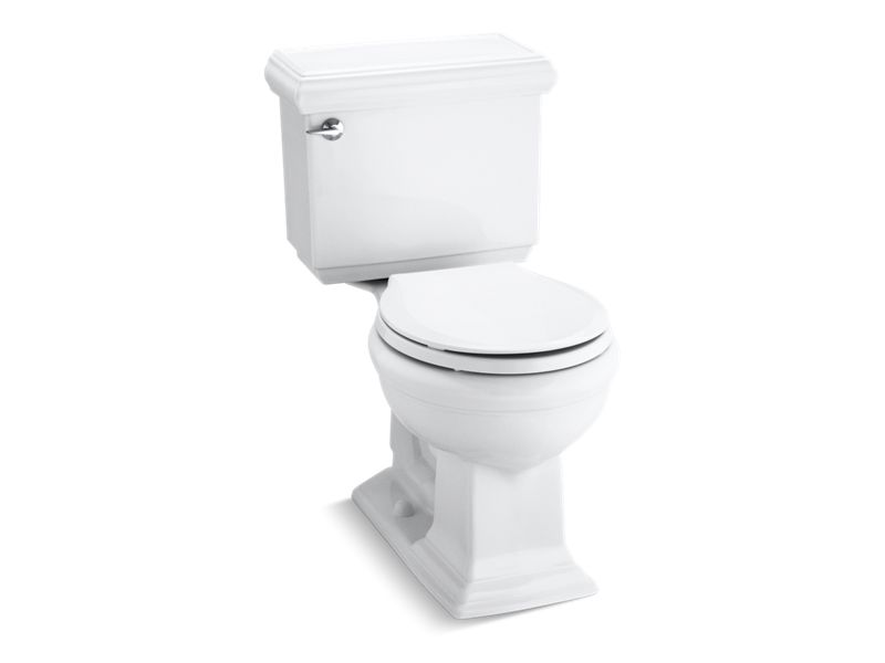 KOHLER 3986-0 Memoirs Classic Comfort Height Two-Piece Round-Front 1.28 Gpf Chair Height Toilet in White