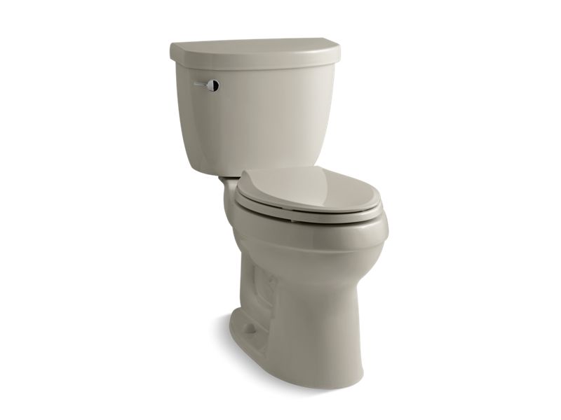 KOHLER 3609-U-G9 Cimarron Comfort Height Two-Piece Elongated 1.28 Gpf Chair Height Toilet With Insulated Tank in Sandbar