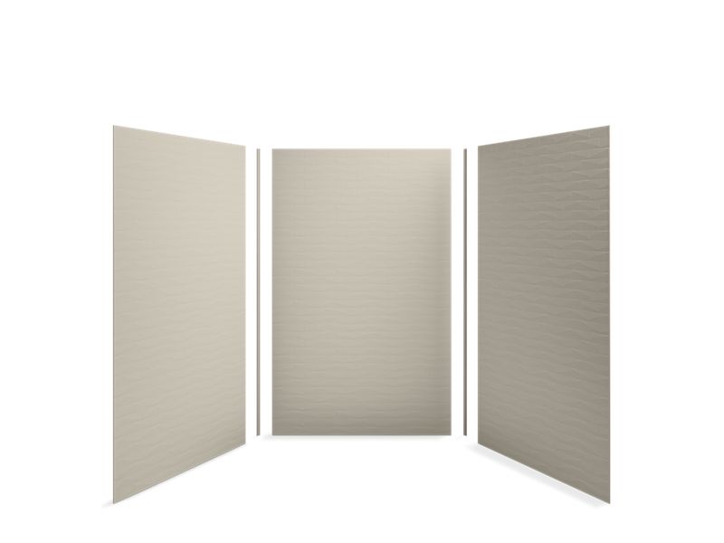 KOHLER 99660-T01-G9 Choreograph 60" X 60" X 96" Shower Wall Kit, Brick Texture in Sandbar