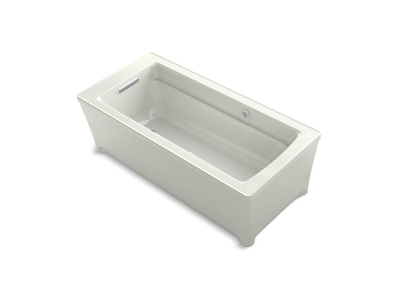 KOHLER K-2595-GHW Archer 67-3/4" x 31-3/4" freestanding Heated BubbleMassage air bath with Bask heated surface