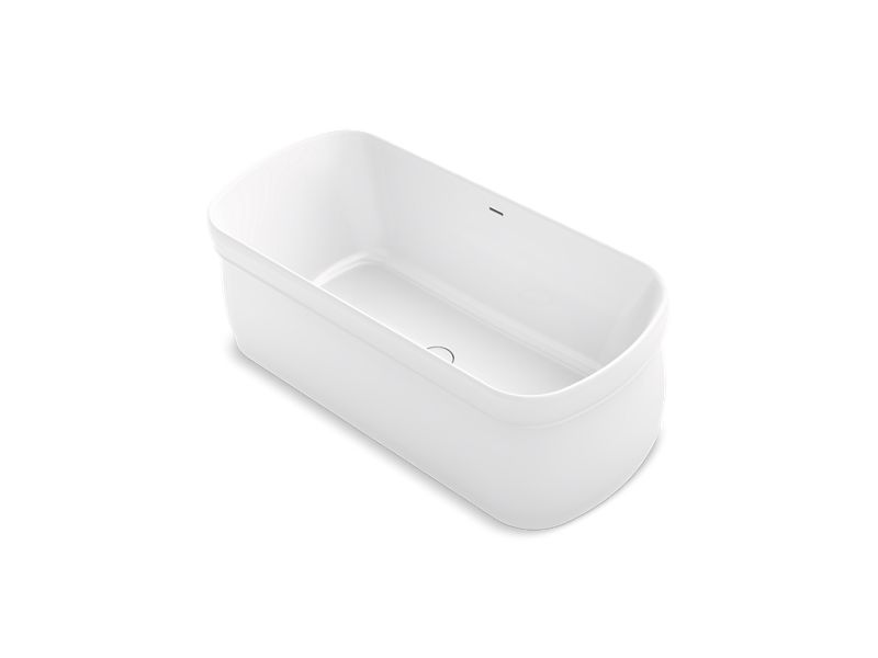 KOHLER K-8337-0 Chess 65" x 30" freestanding bath with center toe-tap drain