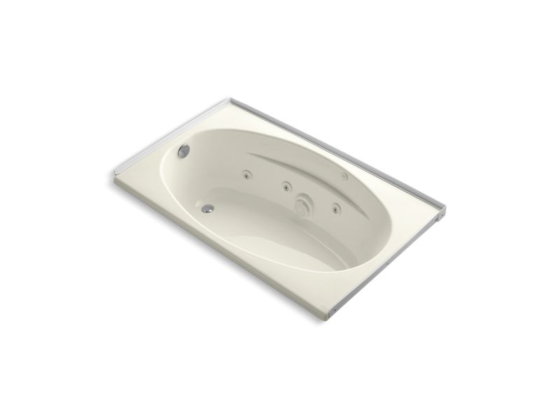 KOHLER K-1139-L-96 6036 60" x 36" alcove whirlpool with integral flange and left-hand drain