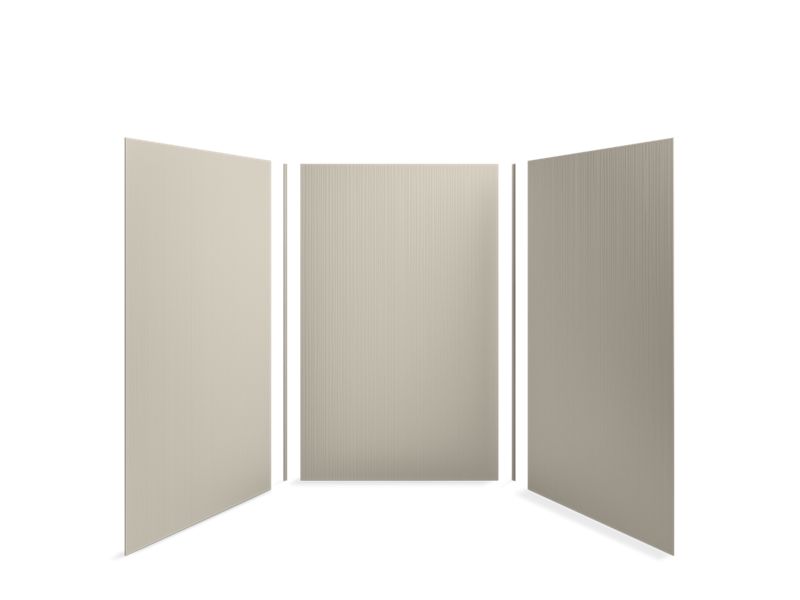 KOHLER 99660-T02-G9 Choreograph 60" X 60" X 96" Shower Wall Kit, Cord Texture in Sandbar