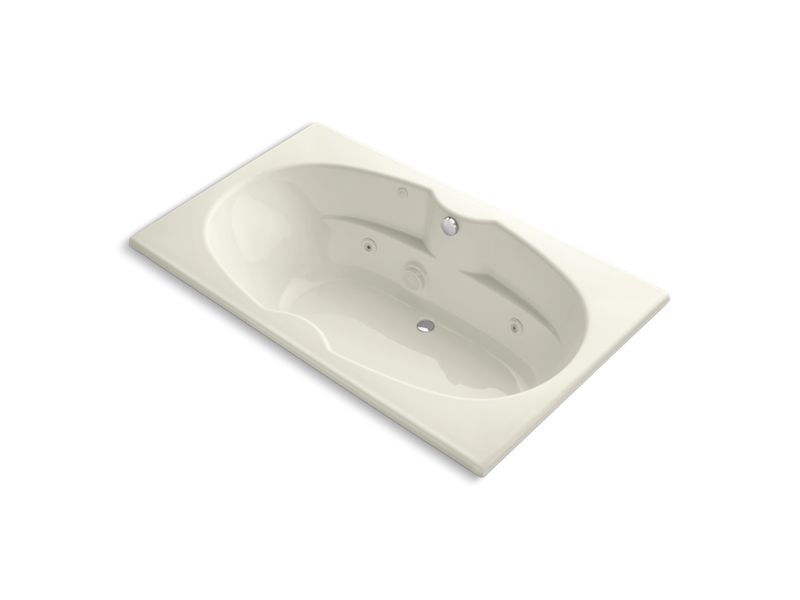 KOHLER K-1131-HE-96 7242 72" x 42" drop-in whirlpool with custom pump location and heater