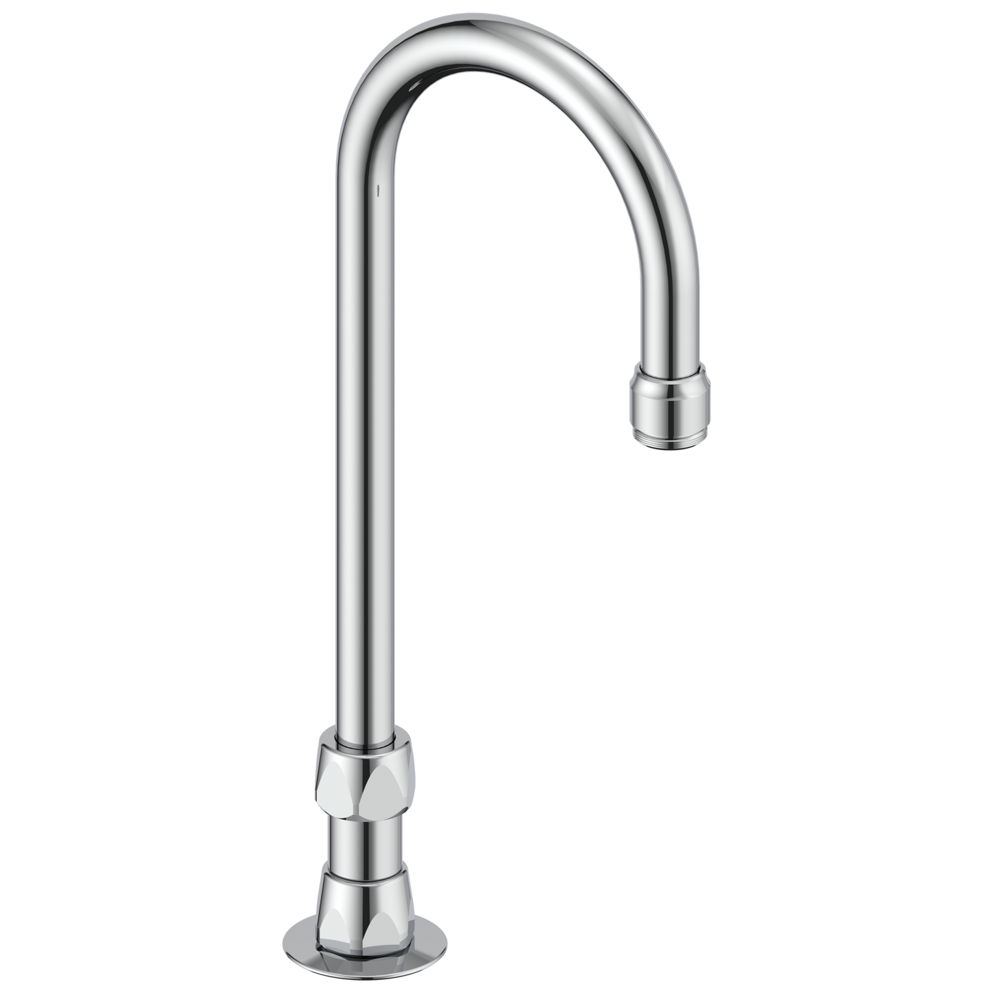 Commercial Instit Parts 063020A Deck Mount Gooseneck Assembly with 3/8" Shank - Chrome
