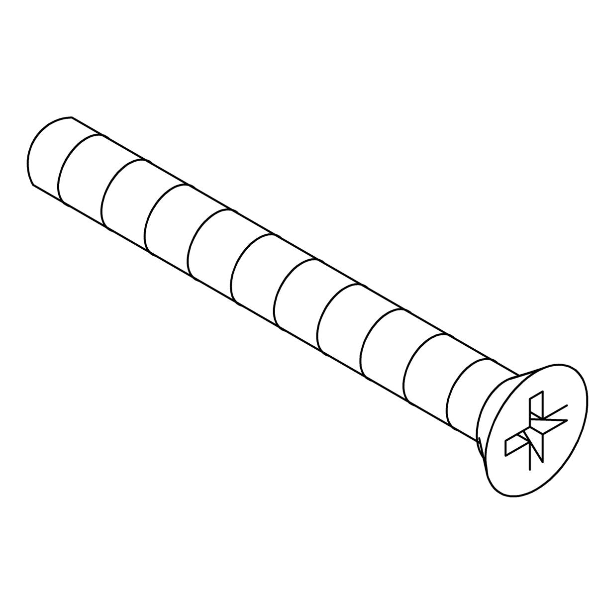 KOHLER K-1013970 Screw, 8-32 X 1.375, Countersunk