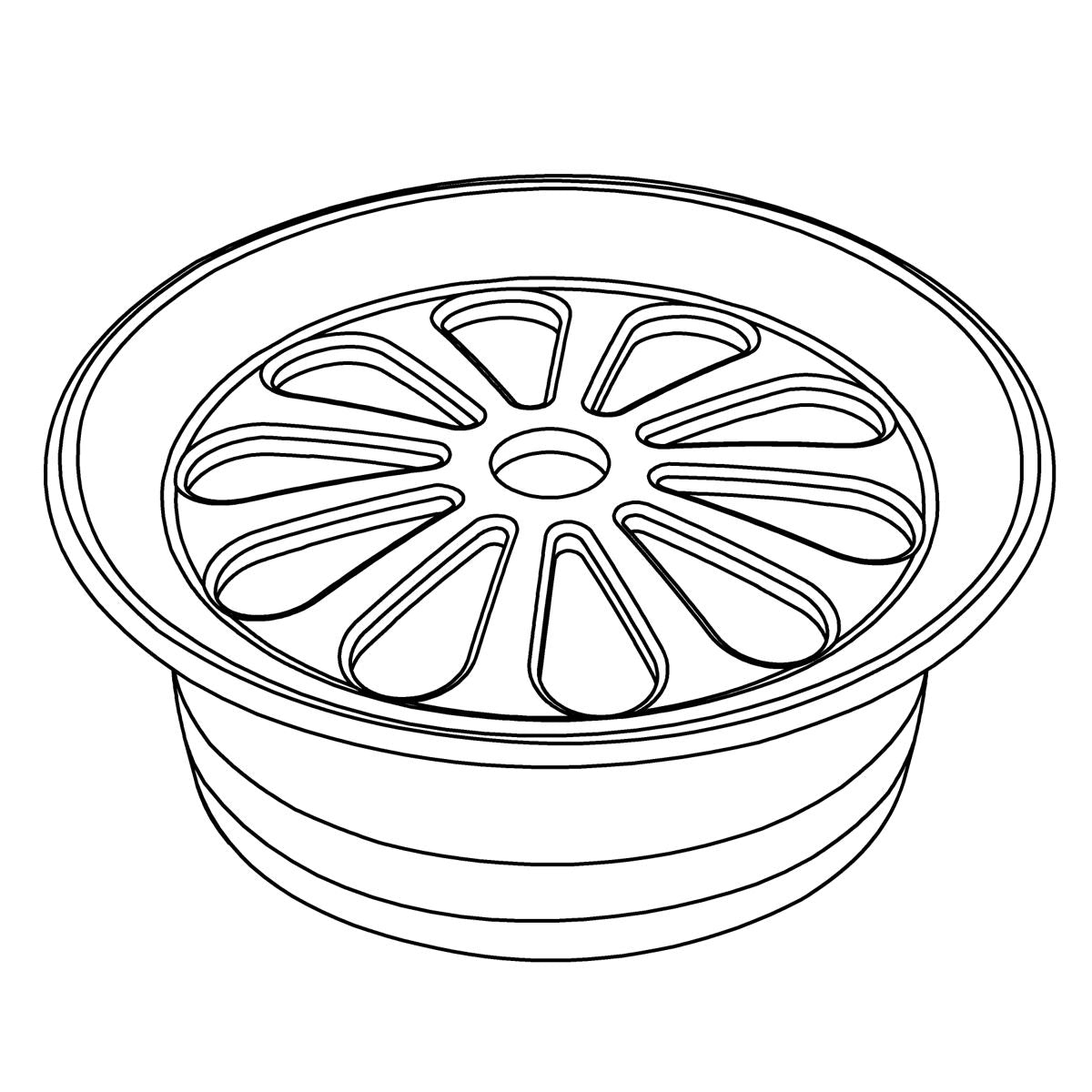 KOHLER K-1032256 Trim Ring, Grid Drain